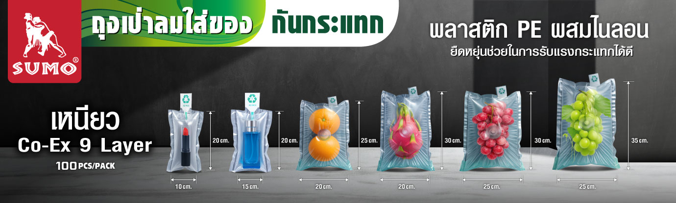 ถุงเป่าลมใส่ของกันกระแทก