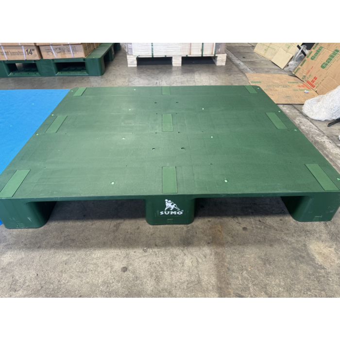 พาเลทพลาสติก เสริมเหล็ก รุ่น 1012PC-GR SUMO สีเขียว