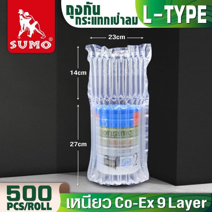 ถุงกันกระแทกเป่าลม L-Type 41x36cmx55um