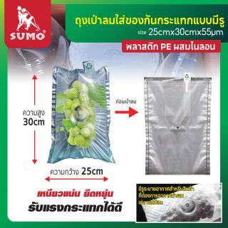 ถุงกันกระแทก Bag in Bag ใส่ของด้านในเพื่อกันกระแทก มีรูระบายอากาศ