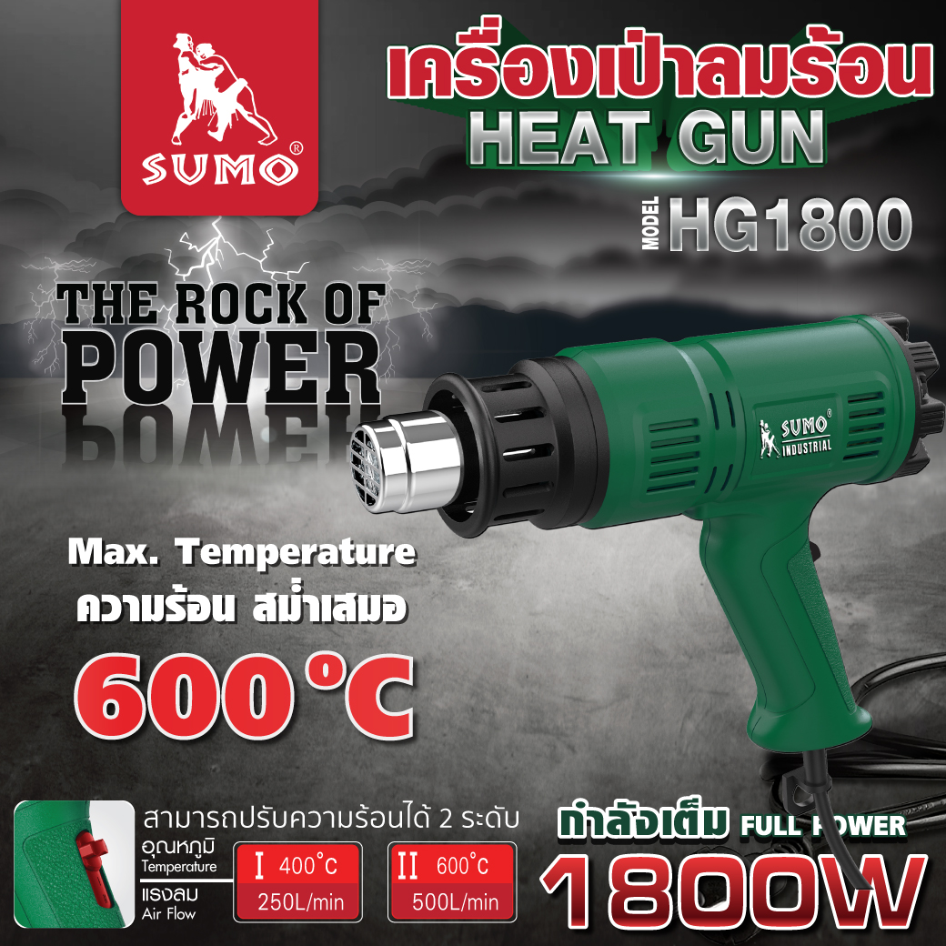 เครื่องเป่าลมร้อน รุ่น HG1800 SUMO