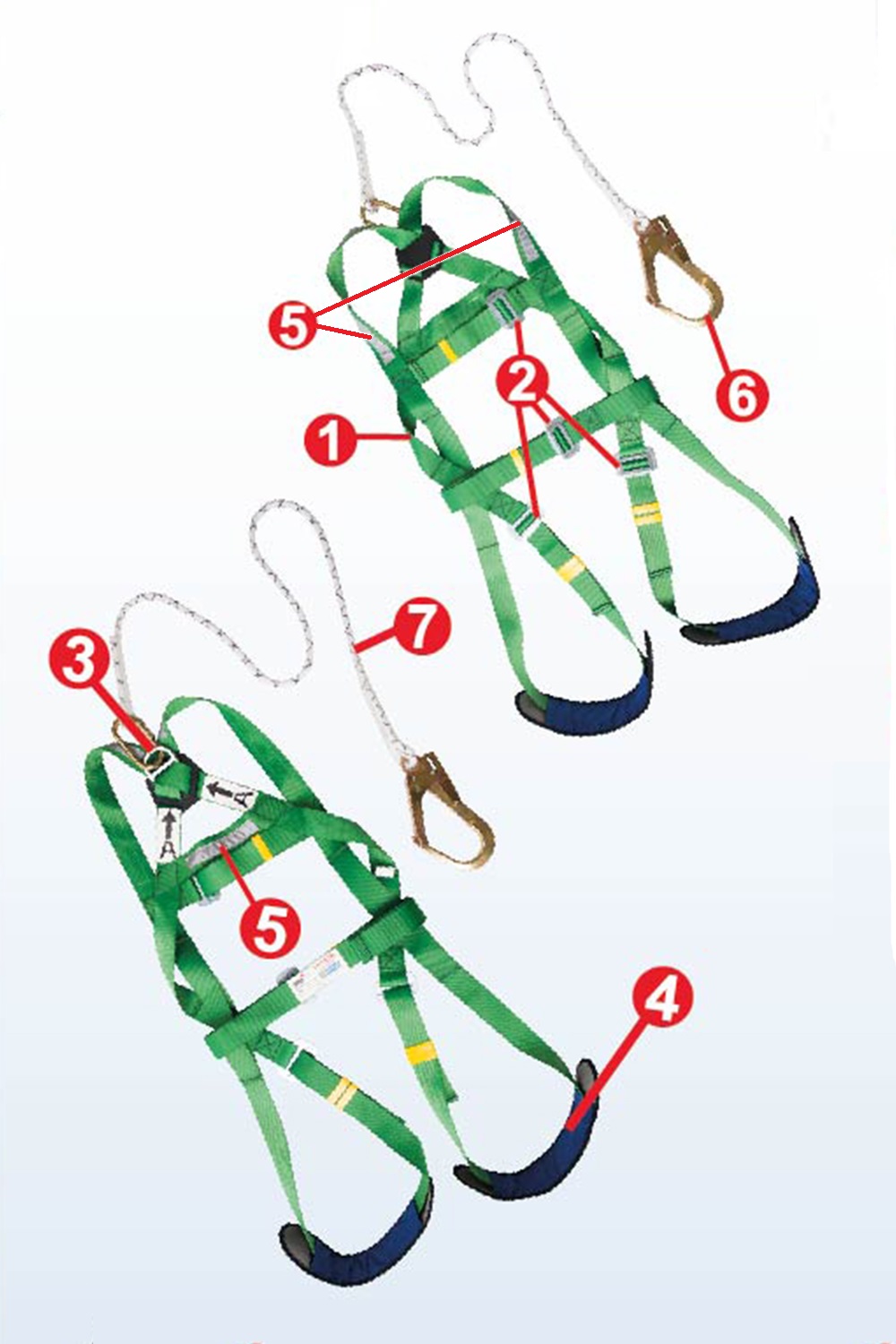 เข็มขัดนิรภัยเต็มตัว รุ่น FH787B YAMADA